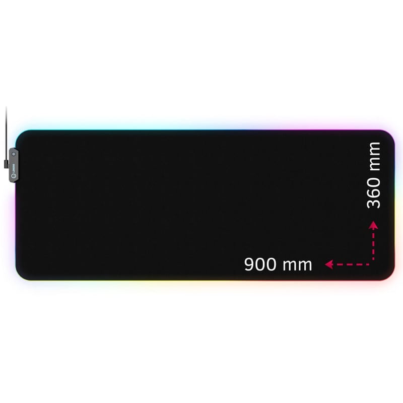 LORGAR Lorgar LRG-GMP919 RGB Gaming Mousepad XXL Black