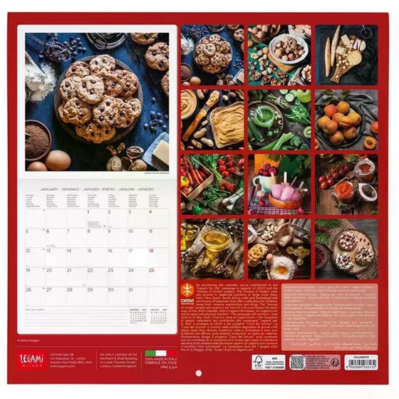 Ημερολόγιο Τοίχου Legami 2026 Kitchen 30x29cm image 1