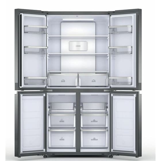 HOTPOINT HAQ9 E2L EF Total No Frost 631 Lt Ασημί Ψυγείο Ντουλάπα image 3