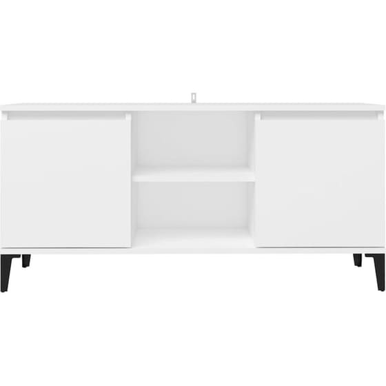 Έπιπλο Τηλεόρασης VidaXL από Μοριοσανίδα 103.5x35x50cm  - Λευκό image 4