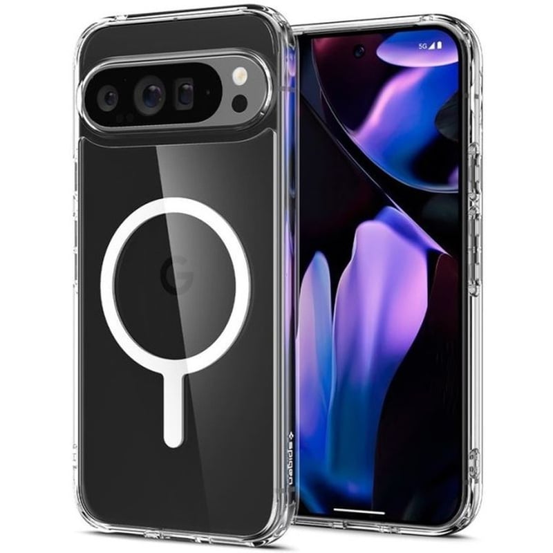 SPIGEN Σκληρή Ανθεκτική Magsafe Θήκη - Google Pixel 9 / 9 Pro - Spigen Ultra Hybrid Onetap Metal Ring Magfit - White (acs07686)
