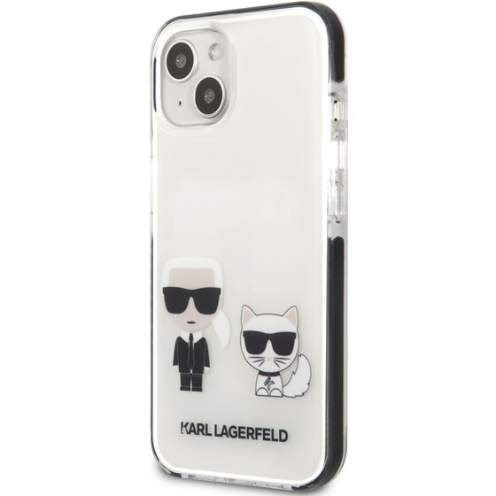 Θήκη Apple iPhone 13 Mini - Karl Lagerfeld Karl + Choupette Hard Case - White image 6
