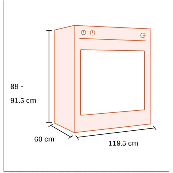 BERTAZZONI MAS126G2ENET 58/58 Lt Μαύρο Μεικτή Κουζίνα Αερίου image 1