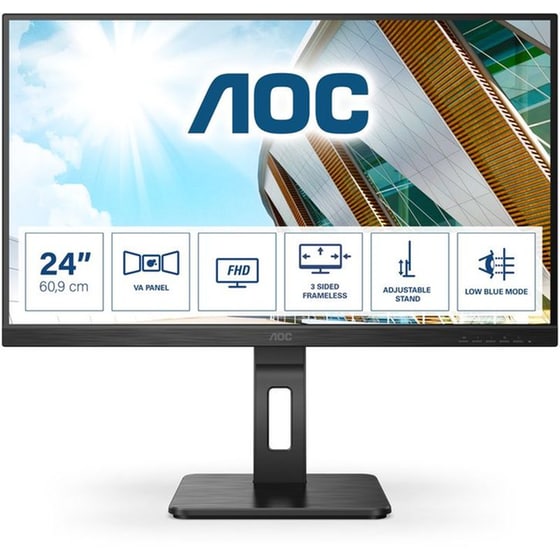AOC P2 24P2QM Monitor 23.8'' FHD VA Flat 75Hz 4ms image 0