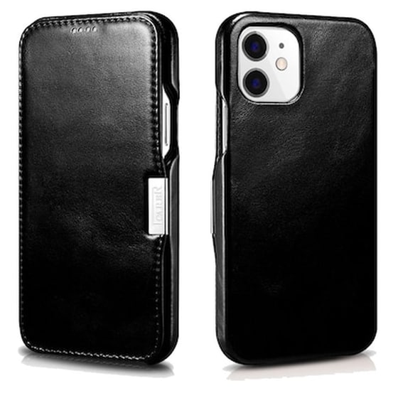 Θήκη Apple iPhone 12 Mini - Icarer Side-open Vintage Series - Black image 0