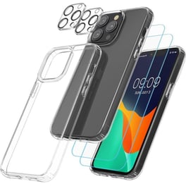 Σετ Προστατευτικό οθόνης / καμερών & Θήκη Apple iPhone 13 Pro Kwmobile Temperded Glass 5 σε 1