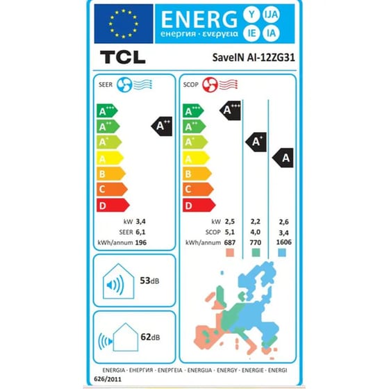 TCL SAVEIN AI-129ZG31 Κλιματιστικό Inverter 12.000 BTU A++/A+++ με WiFi image 7