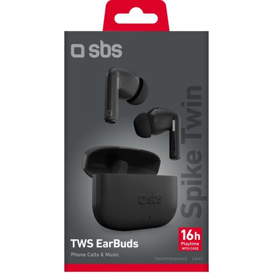 Ακουστικά Bluetooth SBS Spike Twin TWS - Black image 1