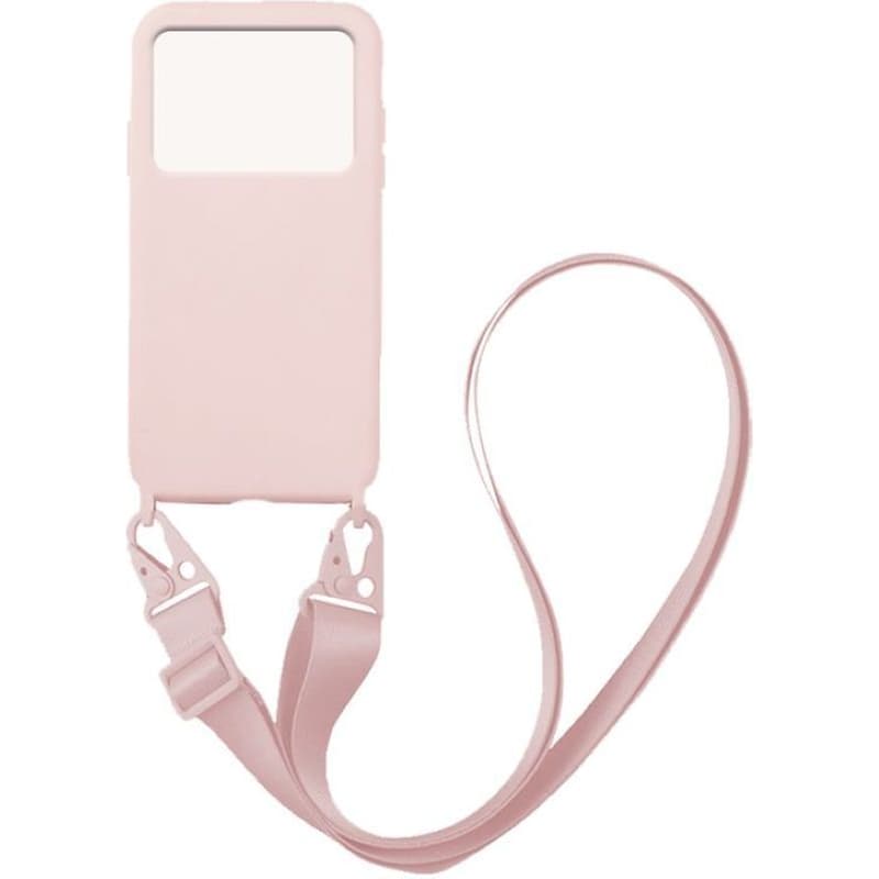 Θήκη Xiaomi Poco X4 Pro 5G - My Colors Carryhang Liquid Silicone Strap - Ροζ