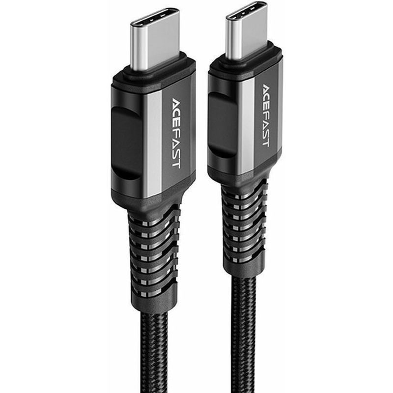 ACEFAST Καλώδιο δεδομένων Acefast C1-03 USB-C σε USB-C Braided 3A 60W 1.2m - Μαύρο