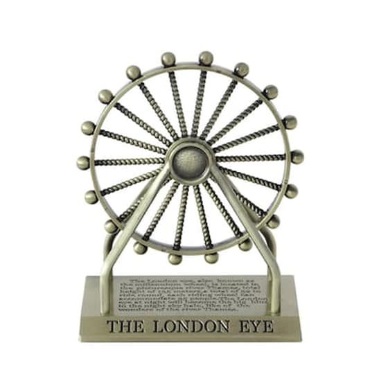 Διακοσμητική Μινιατούρα The London Eye Mεταλλική 11.6x6.8x14.3 cm - Χρυσό image 0