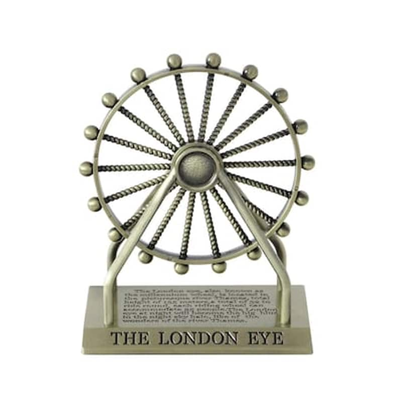 OEM Διακοσμητική Μινιατούρα The London Eye Mεταλλική 11.6x6.8x14.3 cm - Χρυσό