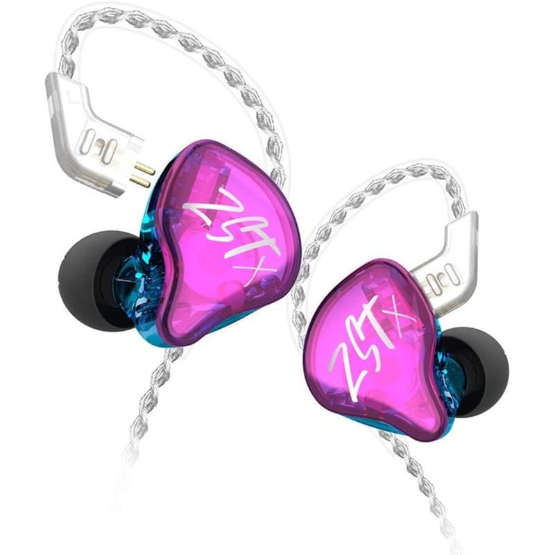 Ακουστικά Handsfree KZ ZST X No Mic Jack 3.5mm - Purple