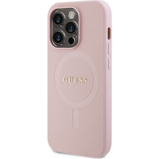 Θήκη Apple iPhone 13 Pro - Guess Saffiano Hard Case - Ροζ image 4