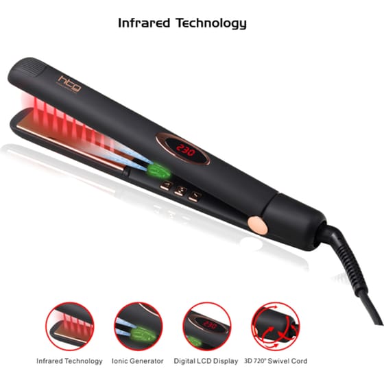 Επαγγελματική Πρέσα Μαλλιών Hairtech Infrared Ht089h Ceramic Ionic 25mm image 3