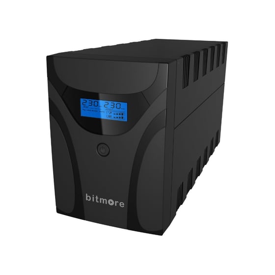 UPS Bitmore U1200LCD 1200VA 600W Ανθρακί image 0