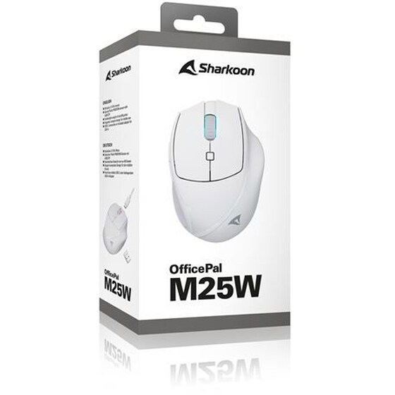 Sharkoon OfficePal M25W Ασύρματο Ποντίκι - Λευκό image 5