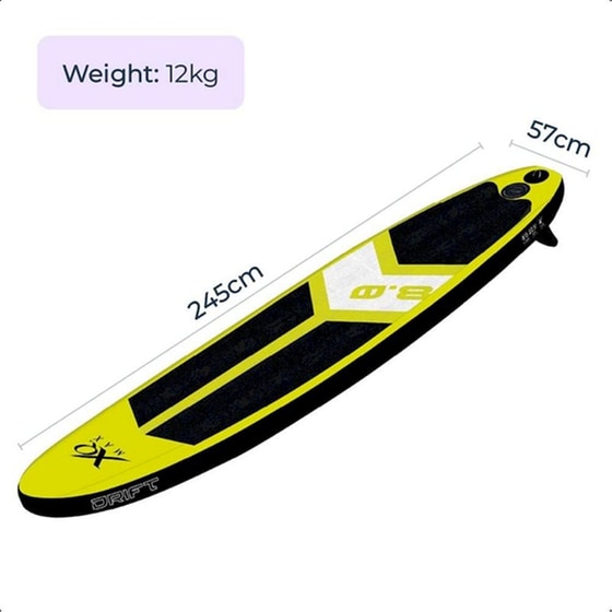 Φουσκωτή Σανίδα SUP Xq Max 245x57x10 cm - Πράσινο image 4
