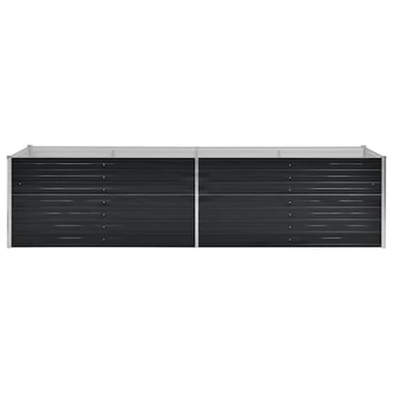 Vidaxl Ζαρντινιέρα Υπερυψωμένη Ανθρακί 320x80x77 Εκ. Γαλβαν. Χάλυβας image 4