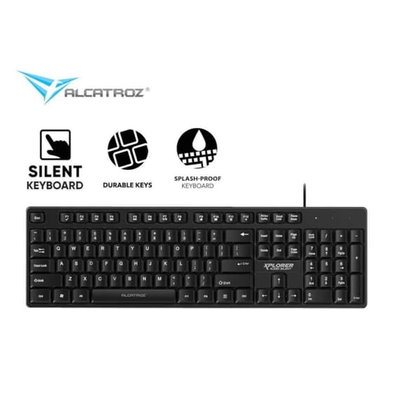 Alcatroz Silent K330 Ενσύρματο Πληκτρολόγιο (US) image 1