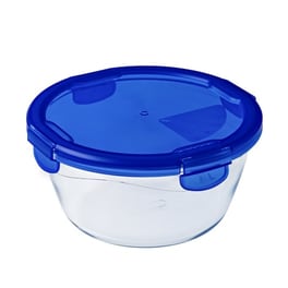 Φαγητοδοχείο Pyrex Γυάλινο 1.6lt - Διάφανο/Μπλε
