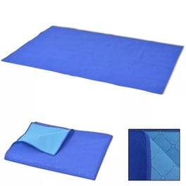 Vidaxl Κουβέρτα Για Πικ-νικ Μπλε Και Γαλάζια 100 X 150 Εκ.