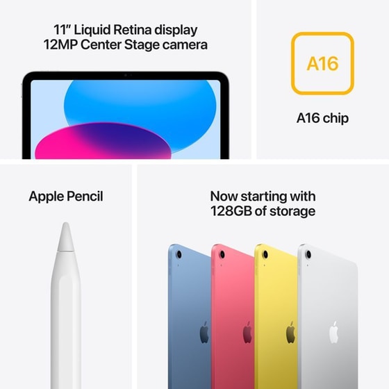 Apple iPad 11" 2025 (A16) 256GB 5G - Silver image 6