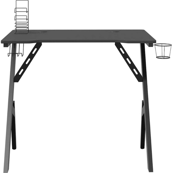 Γραφείο Gaming VidaXL με Πόδια σε Σχήμα Y 90x60x75 cm - Μαύρο image 1