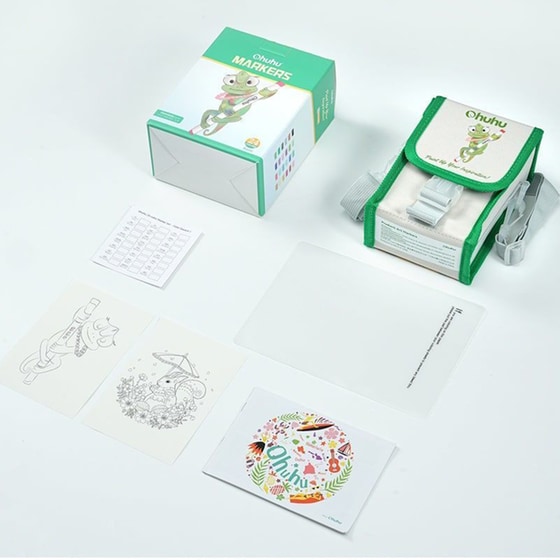 Μαρκαδόροι Σχεδίου Ohuhu&nbsp;Honolulu Διπλή&nbsp;Μύτη&nbsp;Brush & Chisel&nbsp;(24 Τεμάχια) image 4