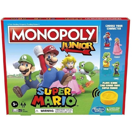 Monopoly Junior Super Mario Edition Επιτραπέζιο (Hasbro) image 0