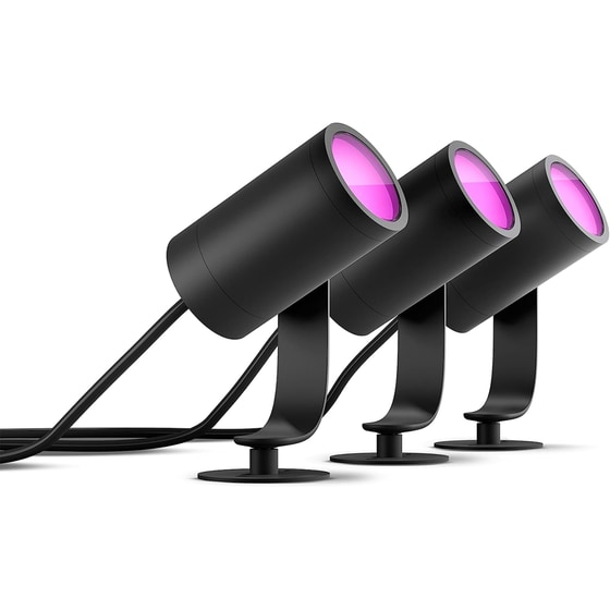 Έξυπνο φωτιστικό σποτ εξωτερικού χώρου Philips Hue Lily  8W (3 τεμ.) image 0