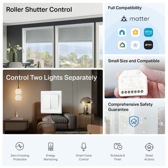 TP-Link Smart Switch Module Tapo S112 - Λευκό image 1