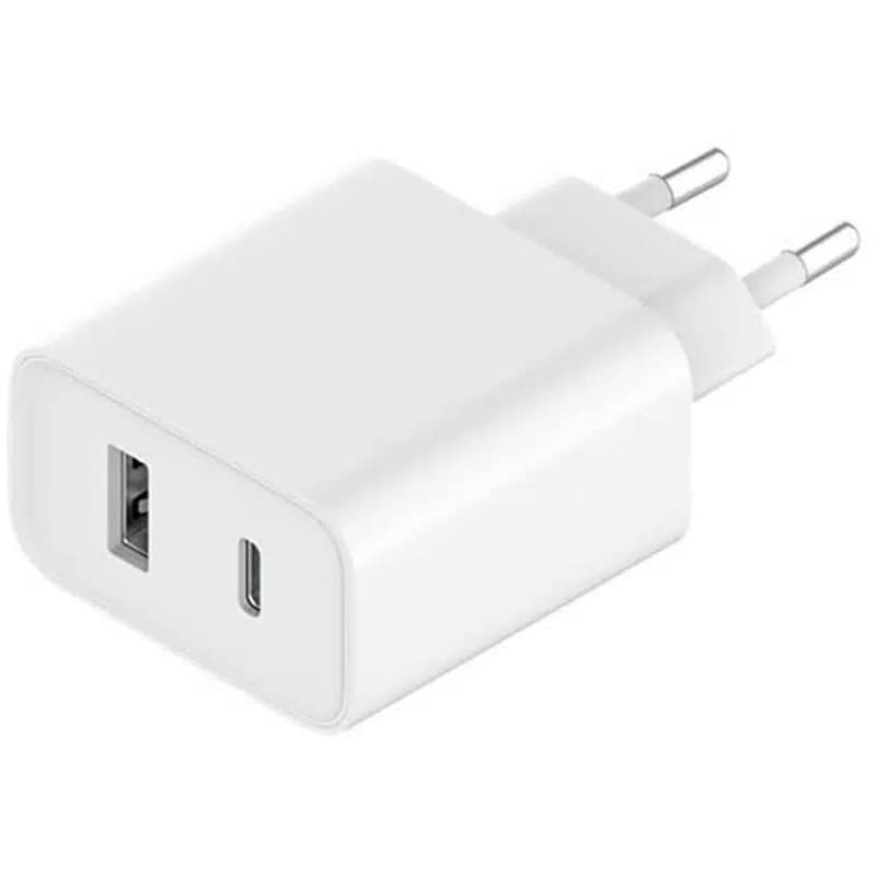 Φορτιστής Πρίζας Xiaomi Mi Travel Charger Combo 2 Ports Usb-C/Usb 3A 33W - Λευκό