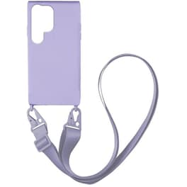 Θήκη Samsung Galaxy S23 Ultra - Sonique Carryhang Liquid Silicone Strap - Λιλά