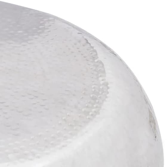 Τραπεζάκι Σαλονιού VidaXL Hammered από Αλουμίνιο 75x28cm - Ασημί image 2