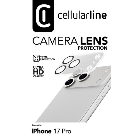 Προστατευτικό καμερών Apple iPhone 17 Pro - Cellular Line Camera Lens Protection image 1