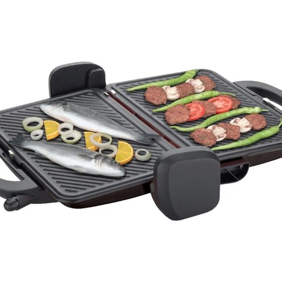 SINGER CG-1800AN CONTACT GRILL 1800 W Μαύρη/Ανθρακί Τοστιέρα image 2