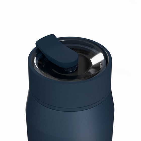 Μπουκάλι Θερμός Estia Lens Save The Aegean Indigo με Καλαμάκι 360 ml image 4