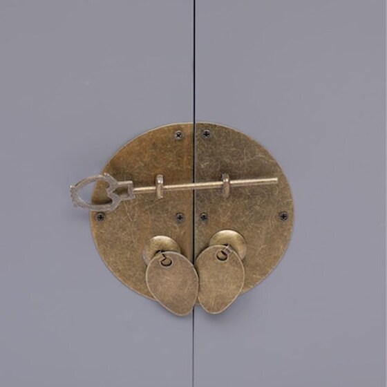 Vidaxl Κομοδίνο Γκρι 38 X 28 X 52 Εκ. Από Ξύλο Παυλώνιας image 3