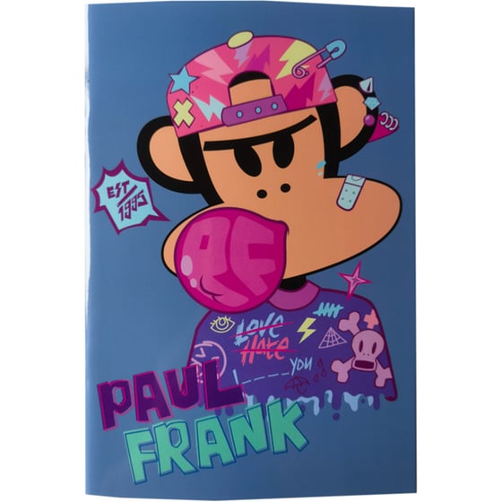 Τετράδιο Καρφίτσα BACK ME UP Β6 Paul Frank Bubble Punk 40 Φύλλων (1 Τεμάχιο - 2 σχέδια) image 0