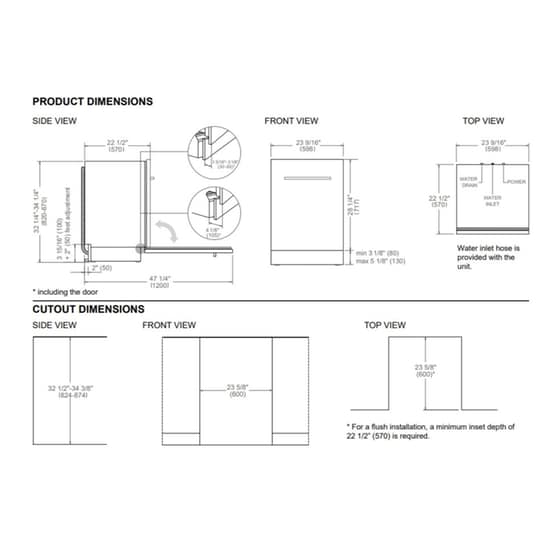 BERTAZZONI DW60S3UDXDP HER για 15 Σερβίτσια Εντοιχιζόμενο Πλυντήριο Πιάτων image 3