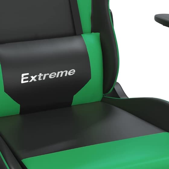 Καρέκλα Gaming VIDAXL 3143690 με Ρυθμιζόμενα Μπράτσα από Τεχνητό Δέρμα - Μαύρο image 5