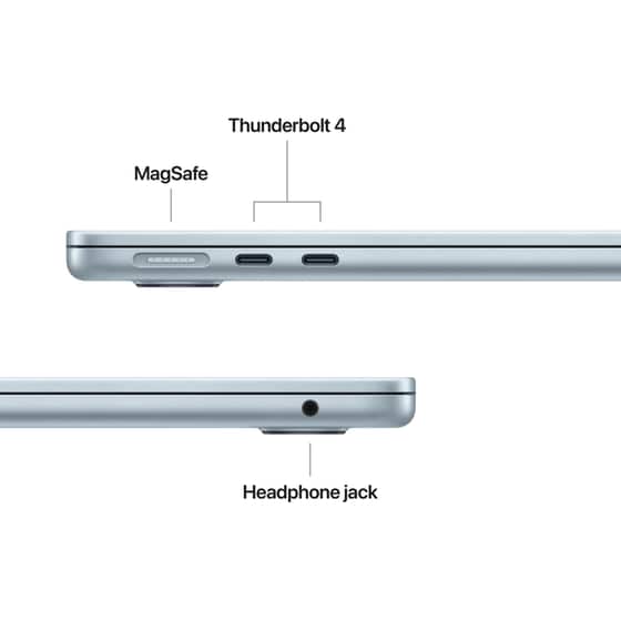 Apple MacBook Air with M4 Chip 13.6"QHD (Apple M4/16GB/512GB SSD/MacOS) Sky Blue image 5