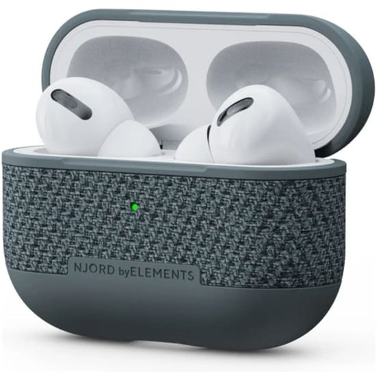 Θήκη Apple AirPods Pro - Njord Υφασμάτινη - Dark Grey image 1