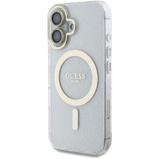 Θήκη Apple Iphone 16 - Guess Plastic Case with Magsafe - Χρυσό image 1