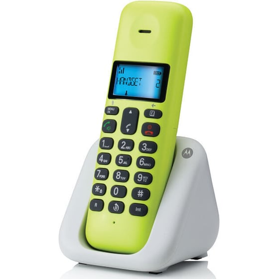 Ασύρματο Τηλέφωνο Motorola T301 - Κίτρινο image 0