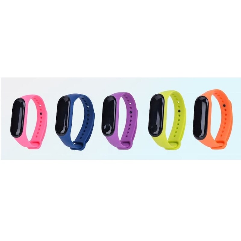 LILAK Λουράκια Lilak για Xiaomi Mi Smart Band 4 5τμχ - Πολύχρωμο