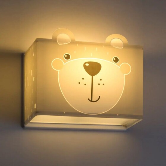 Παιδικό Φωτιστικό Τοίχου Ango Little Teddy 64578 - Γκρι image 3