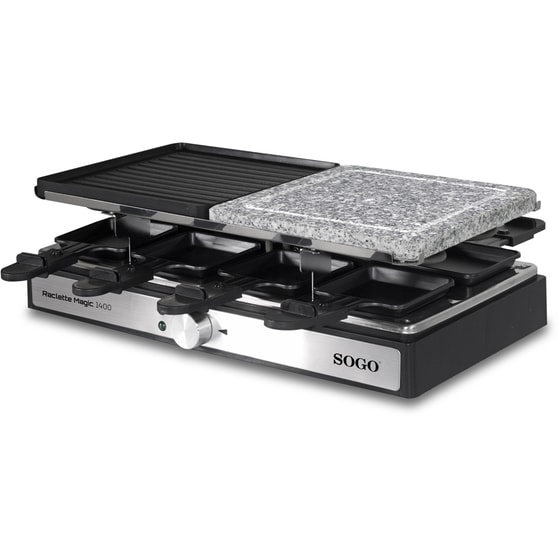 SOGO BAR-SS-10387 2000 W Μαύρο Ηλεκτρική Ψηστιέρα image 2
