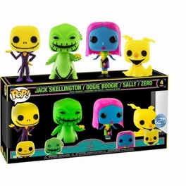 Funko Pop! Disney - The Nightmare Before Christmas - Jack Skellington, Oogie Boogie, Sally, Zero 4-Pack